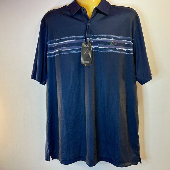 Greg Norman Men's PlayDry Classic Fit Microfiber Polo Shirt - Size Large - NWT - Picture 1 of 4